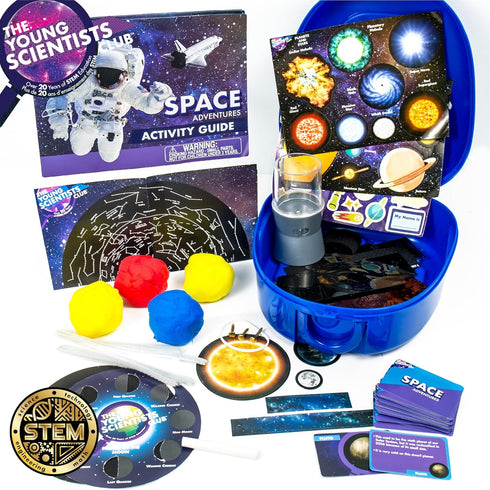 Space Adventures Pack, STEM Kit, 13 Educational Activities, Includes Reusable Backpack, Space Navigator, DIY Constellations, Space Card Game & More, Multi (204755)