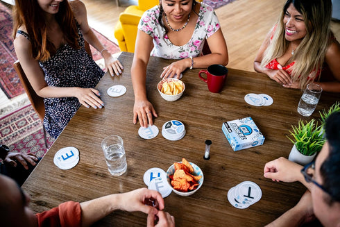 USAopoly Tapple 10, Fast-Paced Fun Family Card Game in Portable Packaging, Featuring 10 Different Games, Ages 8+