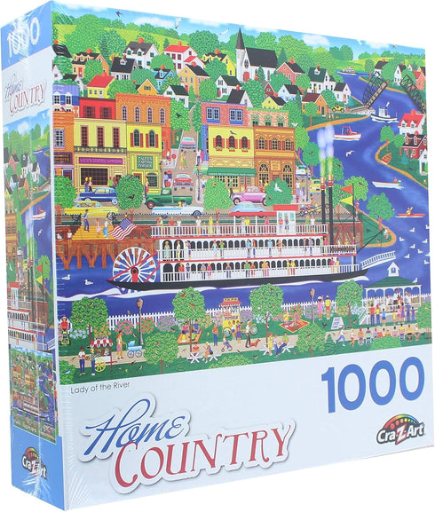 Home Country - Lady of The River - 1000 Piece Jigsaw Puzzle for Adults