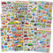 HORIECHALY Transportation Stickers for Kids, Colorful Safe Teaching Aids, 280 PCS Cute Decals with Cars, Airplanes,