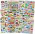 HORIECHALY Transportation Stickers for Kids, Colorful Safe Teaching Aids, 280 PCS Cute Decals with Cars, Airplanes,