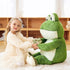 Giant Frog Stuffed Animal Plush Toy - 30 Inches Green Jumbo Cute Soft Toy for Kids and Girls
