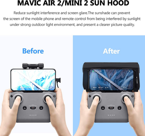 STARTRC Sun Hood Sunshade for DJI Neo/Mini 4k/Air 3S/Mini 2 SE/Mini 3 Pro Controller Accessories