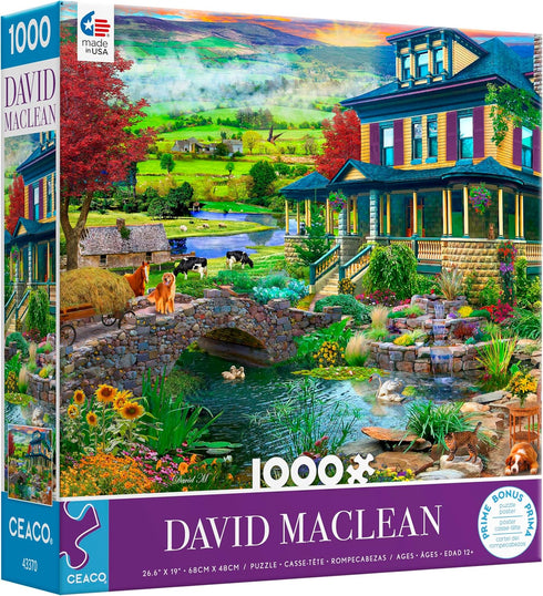 1000 Piece Jigsaw Puzzle - Grandma's Country House by Ceaco - David MacLean