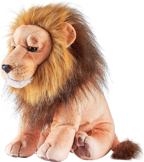 Wild Republic Artist Collection Lion Plush Toy, 15 inches, Gift for Kids, Fill is Spun Recycled Water Bottles