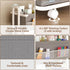 Wennop 3-Tier 3 6 Baby Diaper Caddy Organizer Cart, Mobile Nursery Storage Carts with Wheels, Dividers & Mesh Pockets