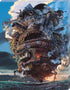 Ensky - Howl's Moving Castle - Canvas Style Artboard Jigsaw Puzzle (ATB-26) for Puzzle Lovers