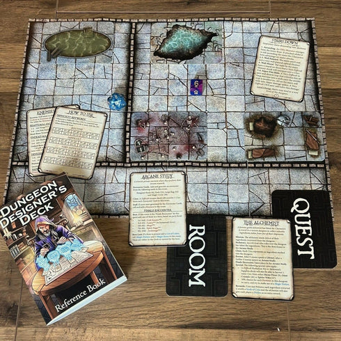 Loke BattleMats 100 14+ Dungeon Designers Deck Fantasy RPG Map Cards to Deal Your Own Dungeon | Instant Adventure