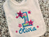 Personalized First Birthday Bib for Baby Girls