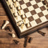 2 1 Set 13" 60 12 2 ELONGDI in Magnetic Chess & Chinese Checkers Wooden Board Game with Storage Drawer and Glass