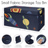 Sweet Jojo Designs Space Galaxy Planets Boy Small Fabric Toy Bin Storage Box Chest For Baby Nursery or Kids Room - Navy
