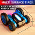 Force1 360 4WD 2.4GHz Tornado Blue LED Remote Control Car for Kids- Double Sided Driving Fast RC Cars Flips, Outdoor