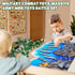 Playset 117 Set 4-12, Kusntin Army Men Pcs Military Toy Soldiers with Action Figures, Battle Mat, Tanks, Helicopter