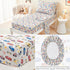 4 Set Sets Mooreeke Pieces Toddler Bedding - Soft Race Cars Toddler Comforter for Girls, Includes Quilted Comforter