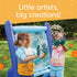Hearthsong Double-Sided Inflatable Kids Art Easel, Outdoor & Indoor Paint Station, Creative Coloring, Drawing
