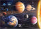 Solar System Space Puzzle for Adults, 1000 Piece Jigsaw Puzzle with Bonus Space Fact Poster (27.5 x 19.7 in)
