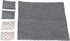 Dollhouse Bedding, 5 Piece Set with Comforter & Pillows, Blanket, Realistic Bedroom Accessories for 6 inch Dolls, 1/12 Scale, Gray and White Linen by Inusitus