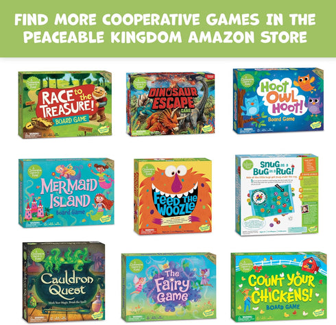 Peaceable Kingdom Dinosaur Escape Cooperative Memory Game of Logic and Luck for 2-4 Kids Ages 4+