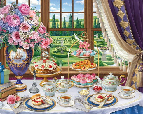 1000 Ceaco - English Breakfast - Oversized Piece Jigsaw Puzzle