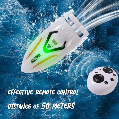 360 2.4 Swimming PowerTRC Mini Remote Control Boat RC Boat Rotating G Build in Rechargeable Battery Lake Pools Bathtubs