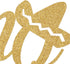 Spanish Uno Cake Topper Fiesta Party Decor for Mexican 1st Birthday Decoration, Gold Glitter