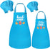 R HORSE Adult Kid Apron and Chef Hat Set - 4Pcs Parent