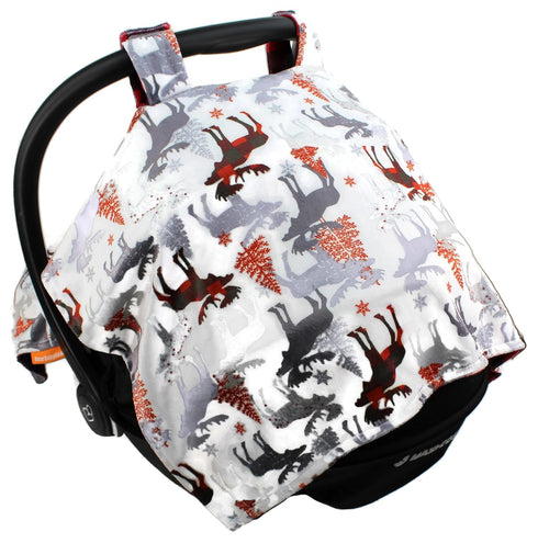 40"x30" Dear Baby Gear Car Seat Canopy - Unisex Infant Car Seat Cover - Soft and Breathable Fabric - Fits Most Carseats