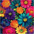 200 11.2x11.2 MEATRN Multicolor Chrysanthemum Wooden Puzzles for Adults Pcs, in, Fun Educational Wood Puzzle, Handmade