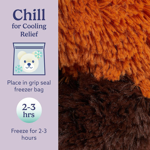 warmies Microwavable & Weighted Stuffed Animals, Red Panda - Heated Stuffed Animal Plushie for Warmth & Comfort - Cute