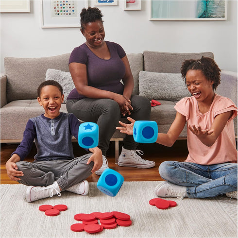 Giant Left Center Right, Classic Family Board Game with Big Oversized Dice & Tokens for Kids and Adults Ages 6+