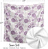 Sweet Jojo Designs Lavender Purple Boho Shabby Chic Floral Girl Baby Swaddle Blanket Infant Newborn Lightweight Jersey