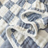 Brnabiou 2 Pack 32x32 inch Ultra Soft Checkered Muslin Hooded Baby Towels for Newborn Boys and Girls Cotton Muslin Baby