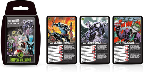 Top Trumps DC Super Villains Card Game - Family Learning Games for Kids & Adults, 2+ Players, Ages 6+