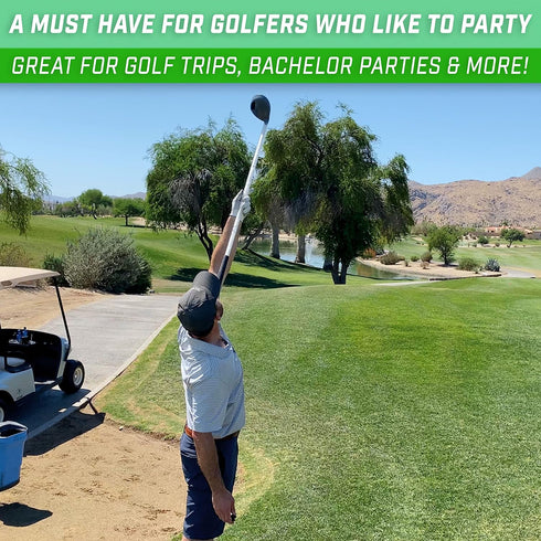 GoPong Beer Bomber Golf Club Beer Bong, Ultimate Novelty Party Gift for Golfers