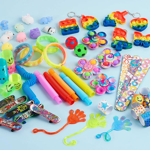 60 Pack, JOYIN Pcs Party Favors for Kids, Fidget Toys Sensory Toy, Goodie Bags Fillers for Birthday Party, Prizes