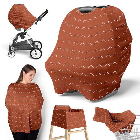 Sweet Jojo Designs Orange Boho Arrow Boy Girl Infant Baby Car Seat