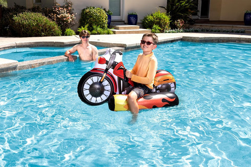 Swimming Poolmaster Inflatable Pool Float Rider Pool Toy for Kids, Motorcycle