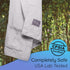 100% Ring Sling Baby Carrier - USA Lab Tested, Natural Cotton Muslin, Breathable & Ergonomic Ring Sling Grey