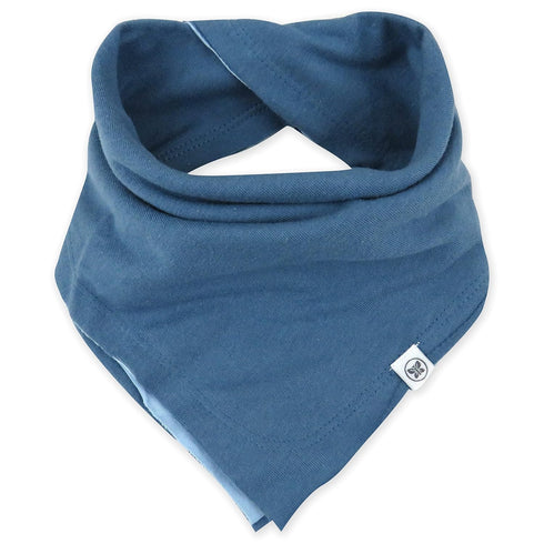 Multipack, 10-Pack HonestBaby Girls Organic Cotton Bandana Drool Bib Rainbow Gems Blues, One Size