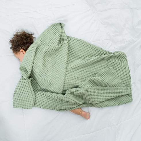 40 40 Cozy Comfy Cubs Waffle Weave Baby Blanket - x Cotton Blanket with Textured Design - Lightweight Swaddle for Bed