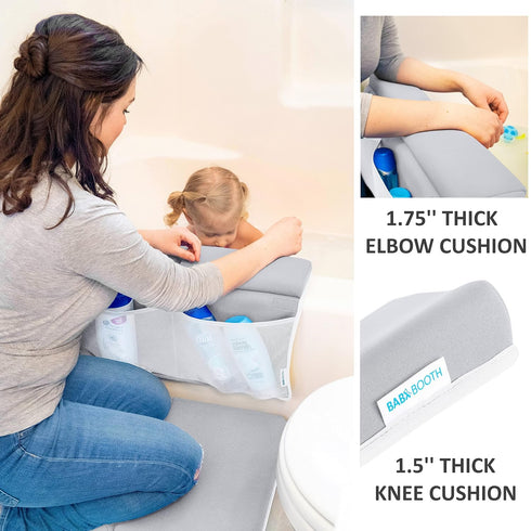 Elbow 1.75 inch Elbow Elbow Bath Kneeler and Rest Pad, Extra Thick Baby Bath Kneeling Pad and Pad for Bathtub. Bath Tub