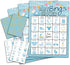 Blue Shower Bingo Game, 24 Players, Family Activities, Party Supplies, Gifts for Young Adults - blue06