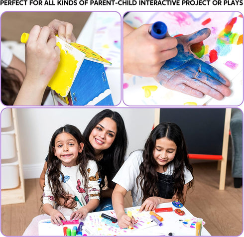 36 JOYIN Colors Washable Tempera Paint Sticks, Art Supplies, Paint for Kids, Quick Drying and No Mess Arts Project