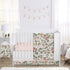Tummy Sweet Jojo Designs Vintage Floral Girl Baby Playmat Time Infant Play Mat - Blush Pink, Yellow, and Green Boho
