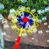 Sunny Days Entertainment Pinwheel Bubble Wand - Bubble Blower and Windmill Spinner, Colors May Vary
