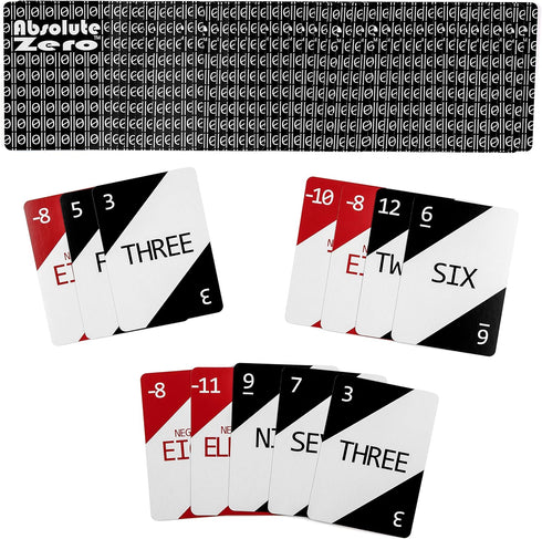 Absolute Zero Math Card Game for Kids and Families - Educational Integer Game for Learning