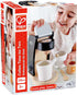 Set Set 3 Hape Wooden Black Coffee Maker Kitchen with Accessories| Pretend Play Toy for Kids Ages Years and Up
