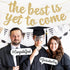 KatchOn Glitter The Best is Yet to Come Banner, 10 Feet Gold Congratulations Banner for Graduation Decorations 2025