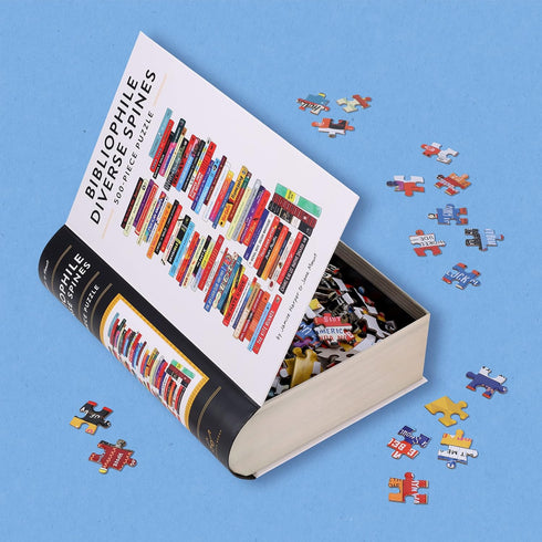 CHRONICLE BOOKS Bibliophile Diverse Spines, 500-Piece Puzzle