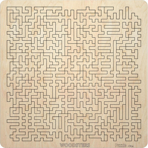 Mind Bending Wooden Jigsaw Puzzle, Aztec Labyrinth - Expert Level Gift for Adults and Kids, 130 Pieces